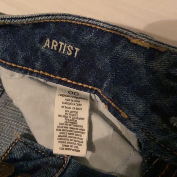 American Eagle Artist jeans, boot cut size 00 - Picture 3 of 4
